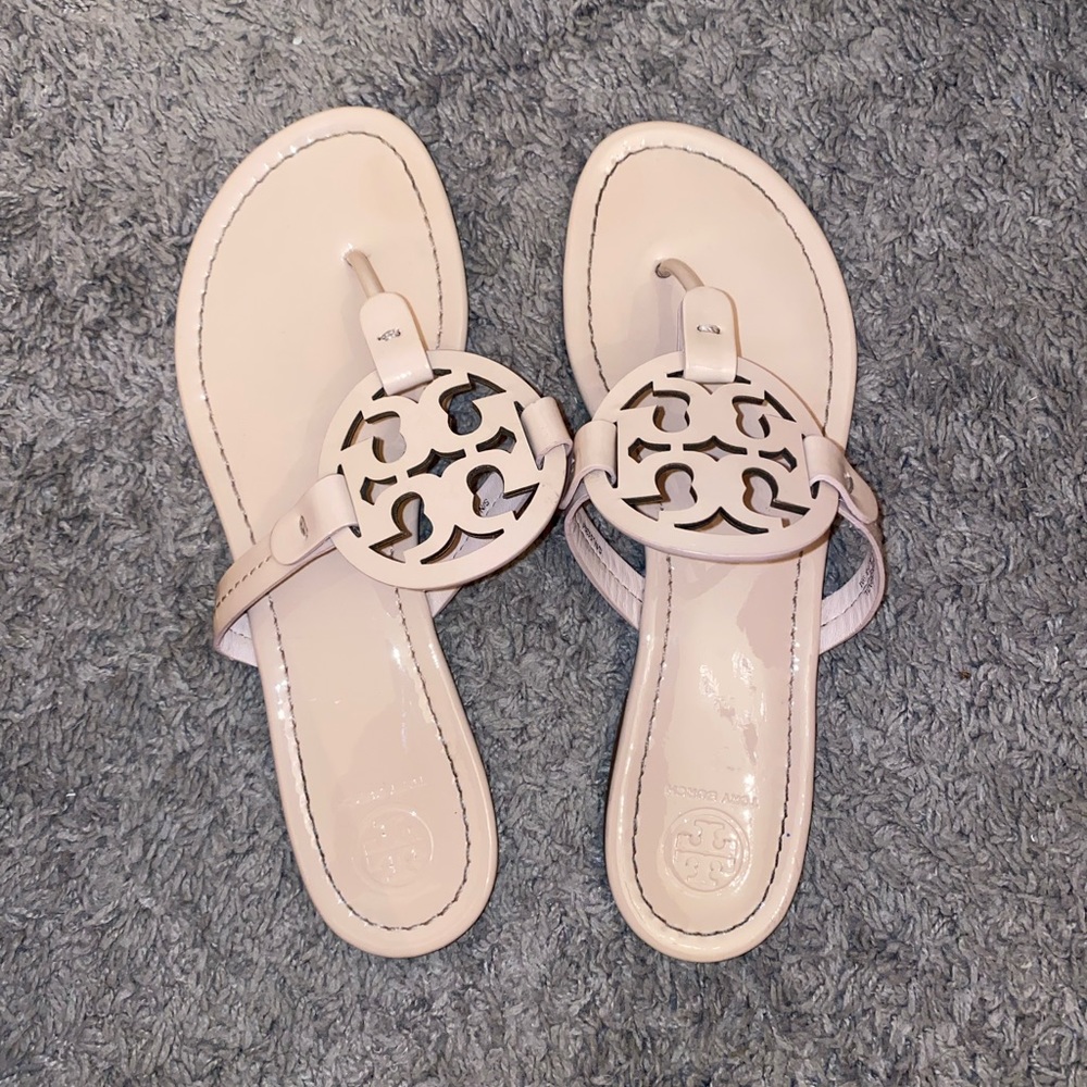Shell pink Tory Burch Miller Sandals size 9